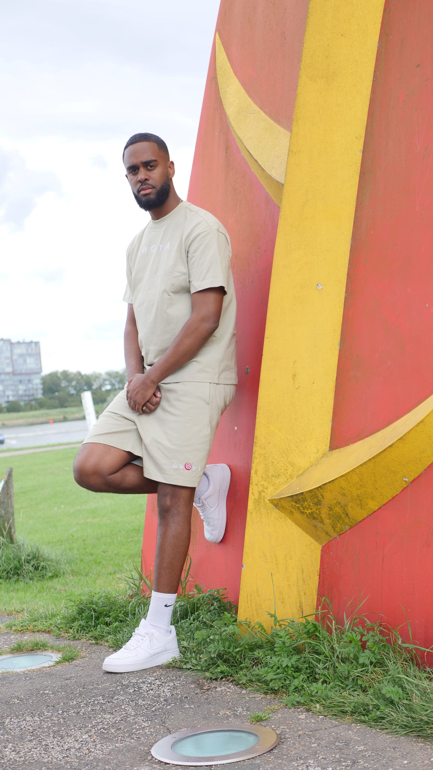 Oversized short pants set Green