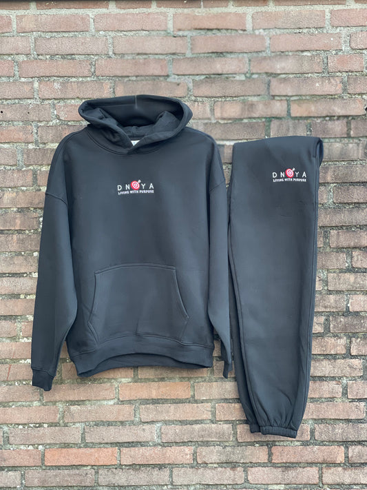 Basic Hoodie Suit Black
