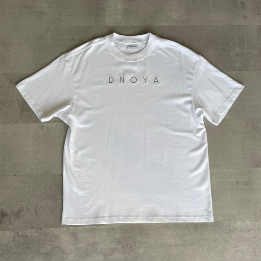 WHITE T-SHIRT GROEN LOGO