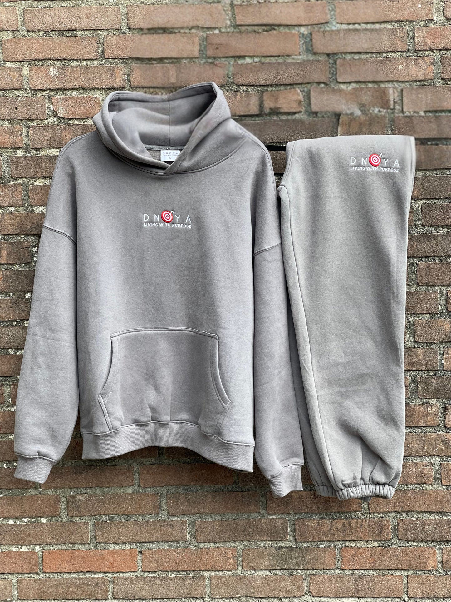 Basic jogging suit Melange Grey