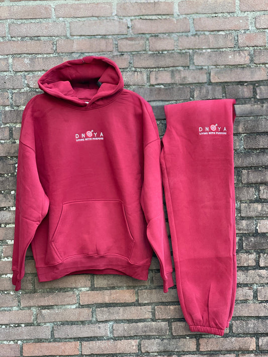 Basic jogging suit Red